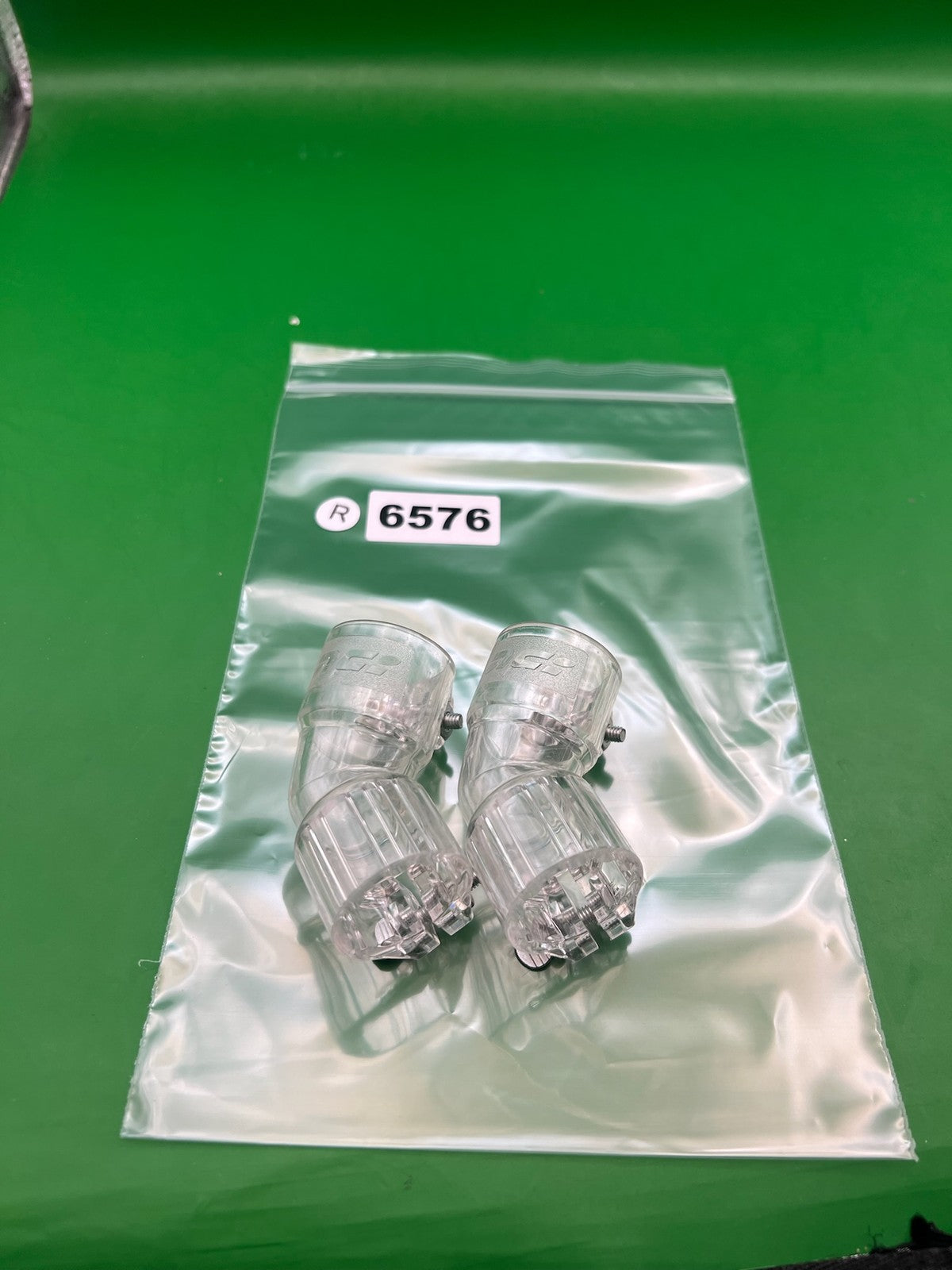 32 Degrees Clear Feedneck Elbows x2 Clamping Offset Feed Elbow Pair