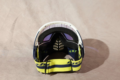 Dye I4 Invision Paintball Mask Goggle Blue White Gold Mirror Lens With Box