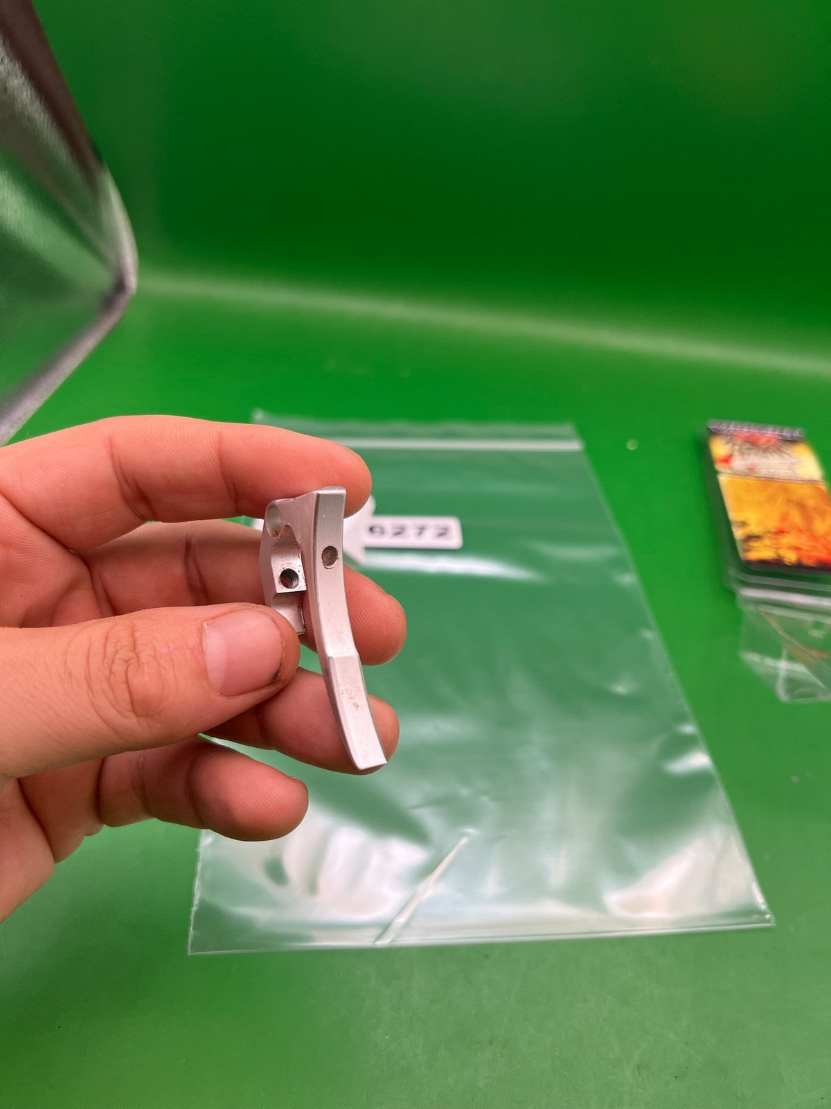 Stock Dye Trigger - used paintball trigger - silver