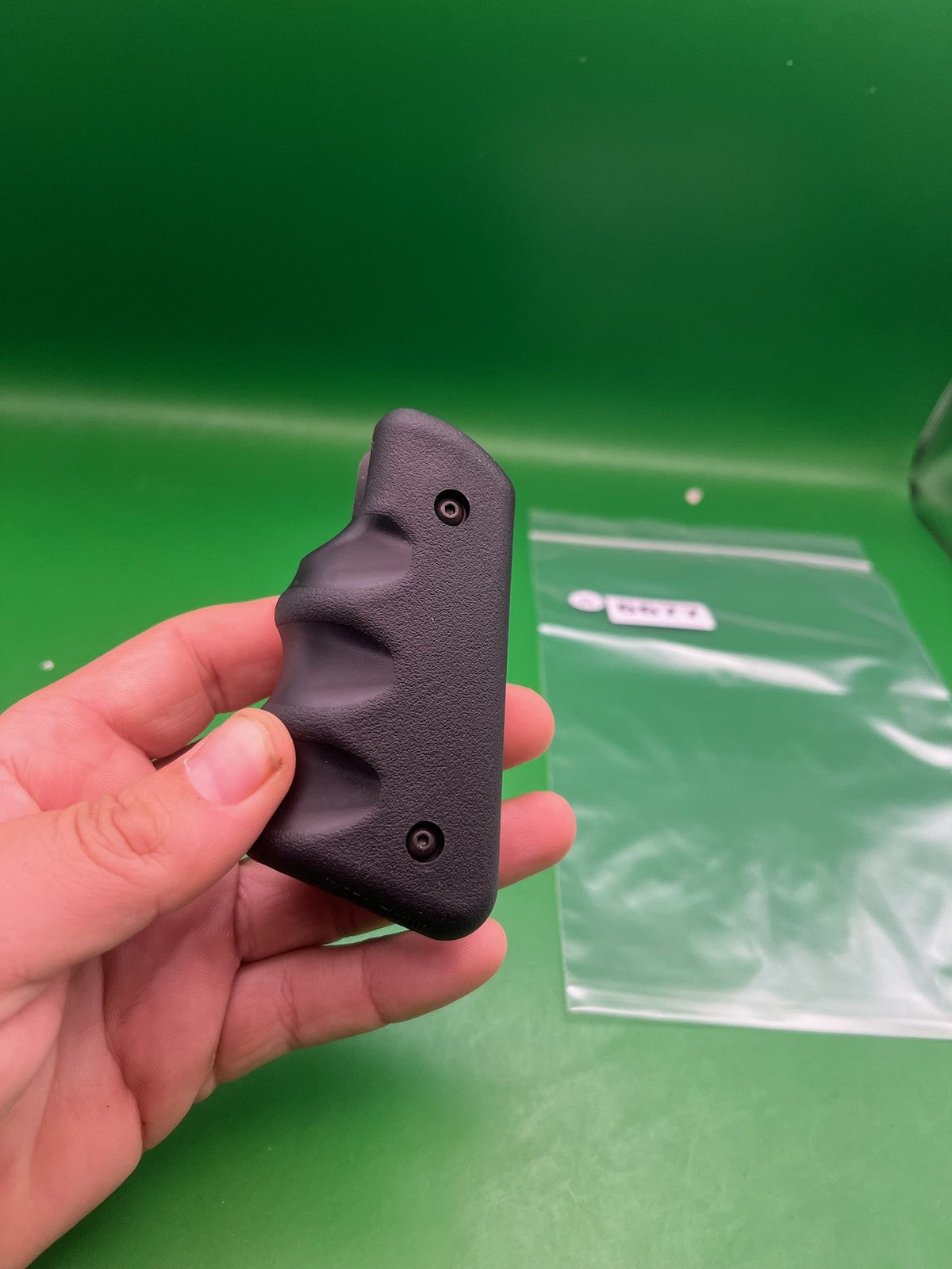 45* Grooved Autococker Grips - used paintball grip panel - black