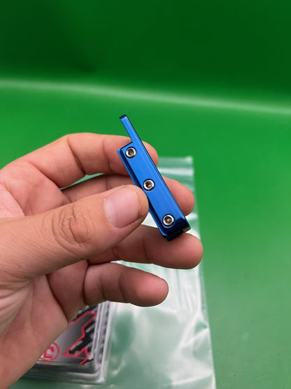 Critical Paintball Dovetail ASA Rail Blue Anodized Aluminum w/ Mounting Screws