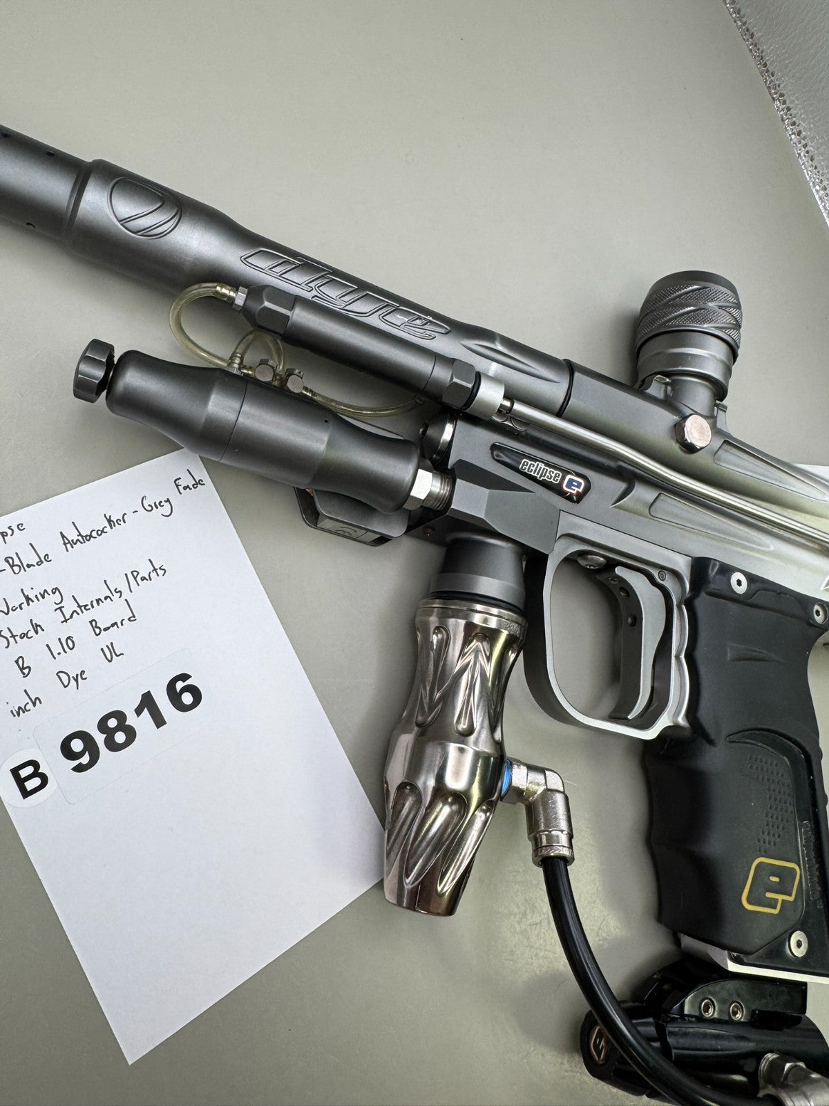 Planet Eclipse E-Blade Autococker - Grey Fade - Paintball Marker Fully Working