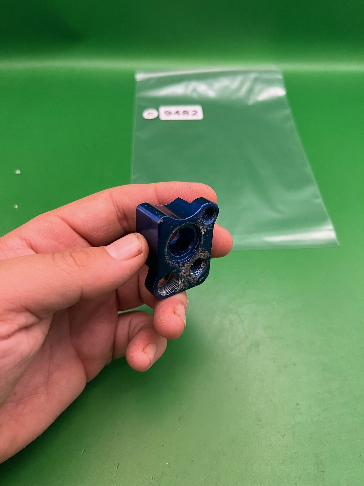 WGP Autococker 2K Front Block Blue Anodized Aluminum Marker Part