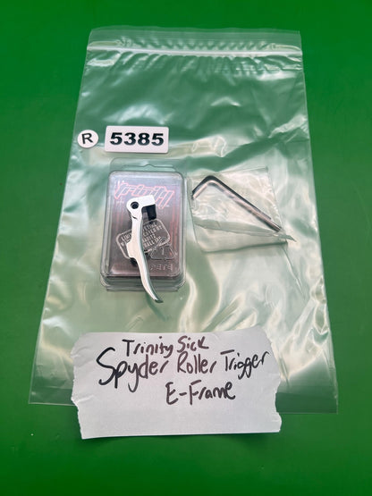 Trinity Sick Spyder E-Frame Roller Trigger Silver Aluminum