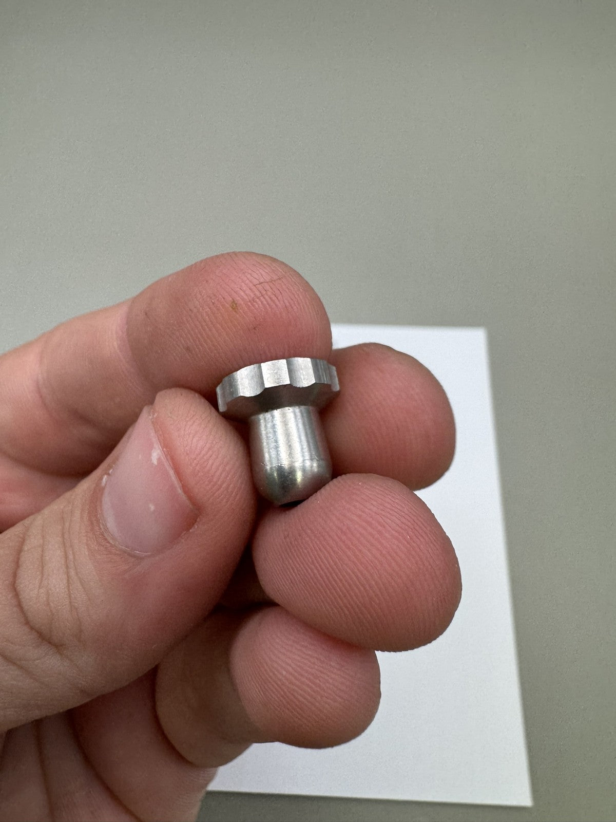 Bob Long G6R Feedneck Thumb Screw Silver