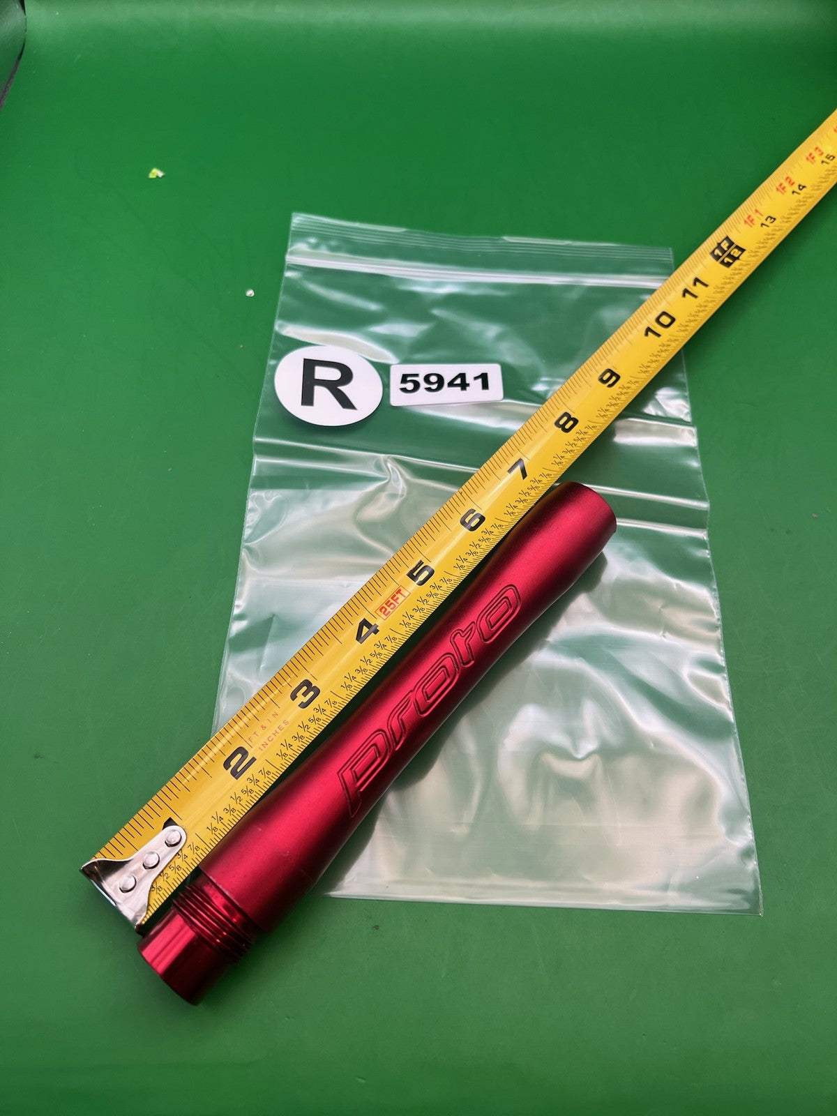 ION NXT Proto Barrel Back - used paintball barrel back - red anno