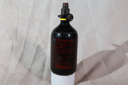 Ninja Paintball 35ci HPA Air Tank Black Dye Logo with Regulator
