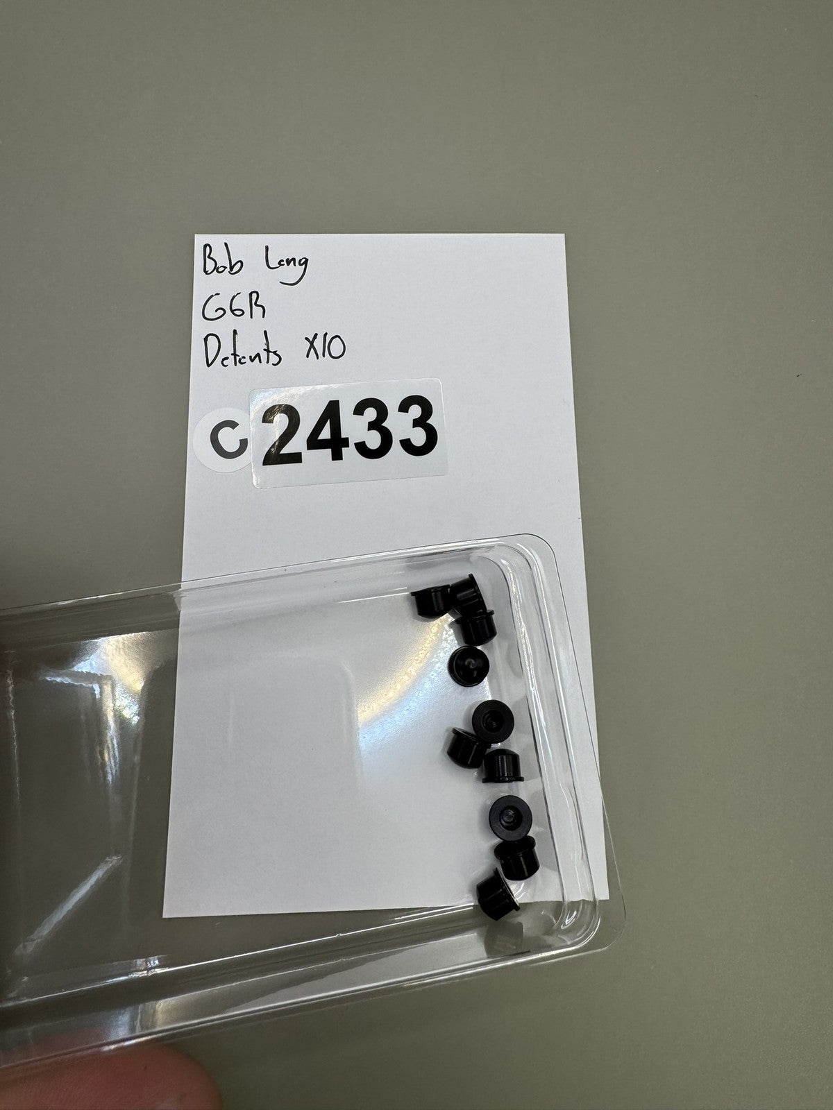 Bob Long G6R Detents X10