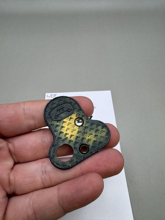 WDP Angel A4 Back Plate - Black/Yellow