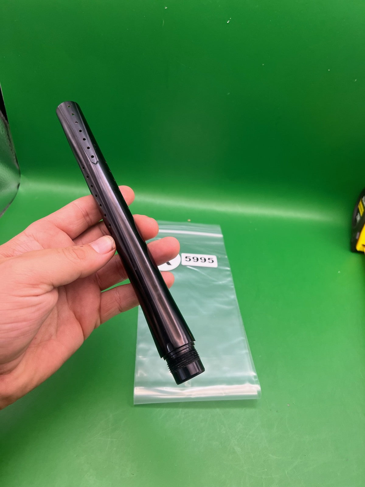Kaner Autococker Barrel Tip - used paintball barrel tip - black