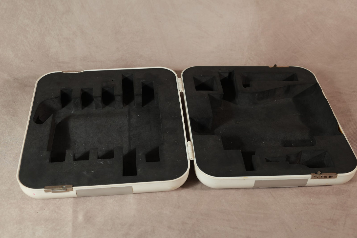 Ego Sunglasses Cases Lot of 2 White Hard Shell Clamshell Eyewear Storage