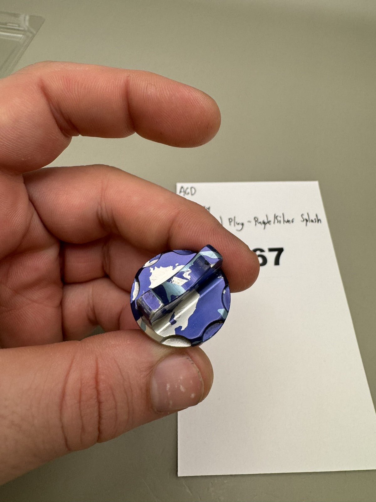 AGD Automag Power Feed Plug - Purple/Silver Splash