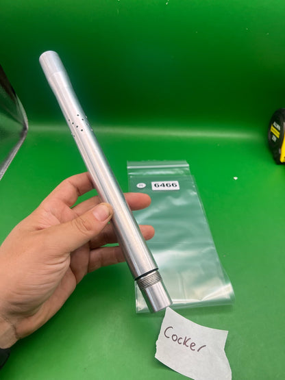 AKALMP Autococker Cocker Barrel Silver 12in .689 Bore - used paintball barrel - silver