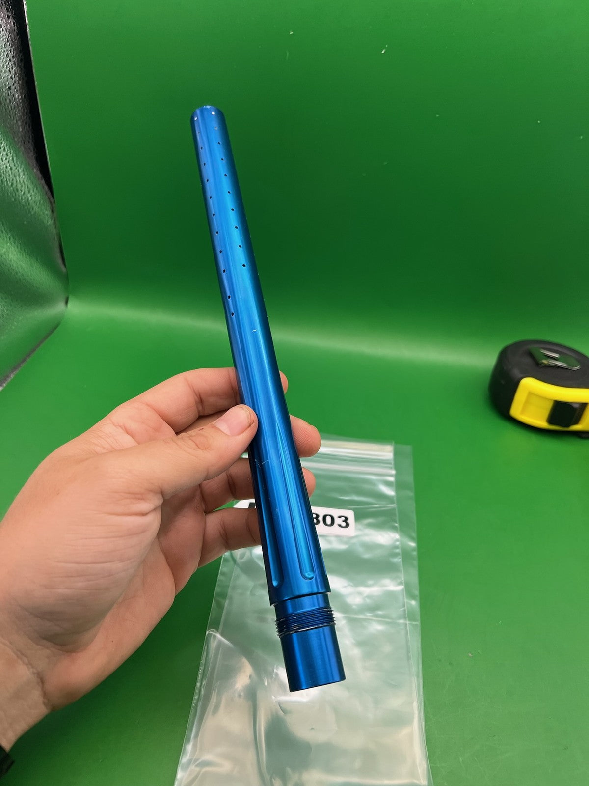 Autococker Empire Barrel 14" .692 Blue - used paintball barrel - blue anno