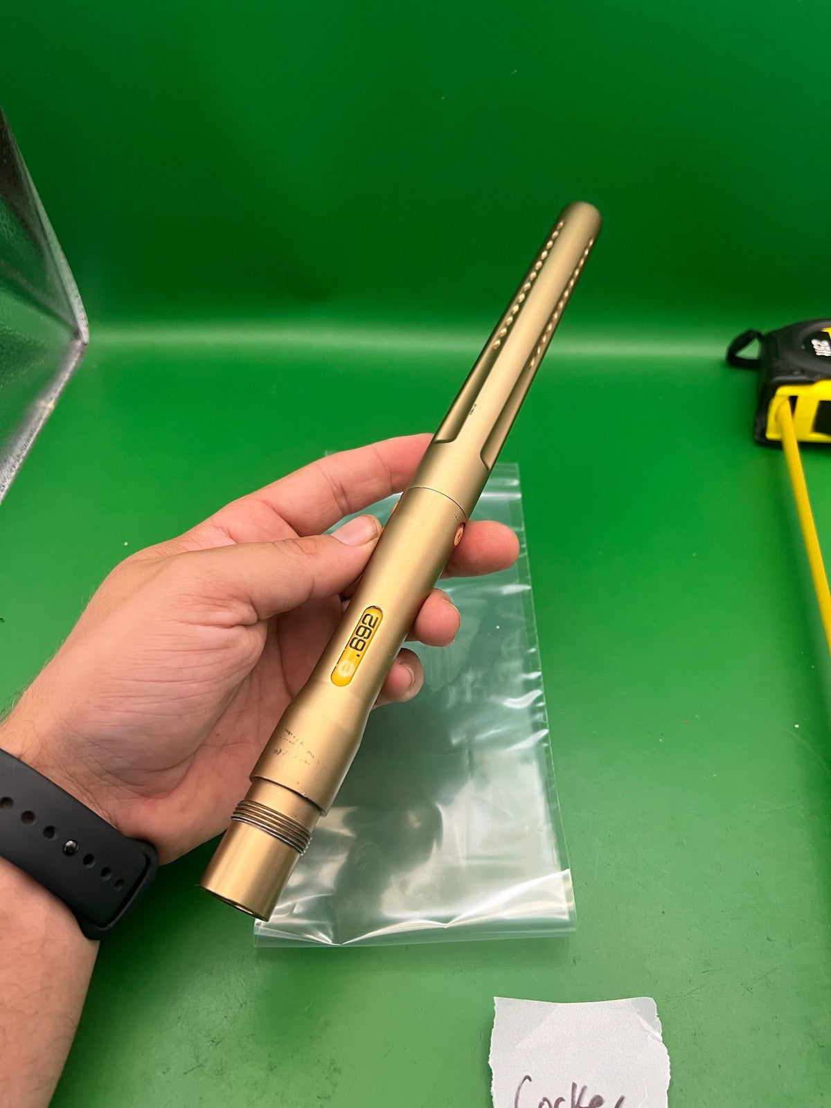Evil Pipe SP Autococker Barrel 12" Gold .692 AC Thread
