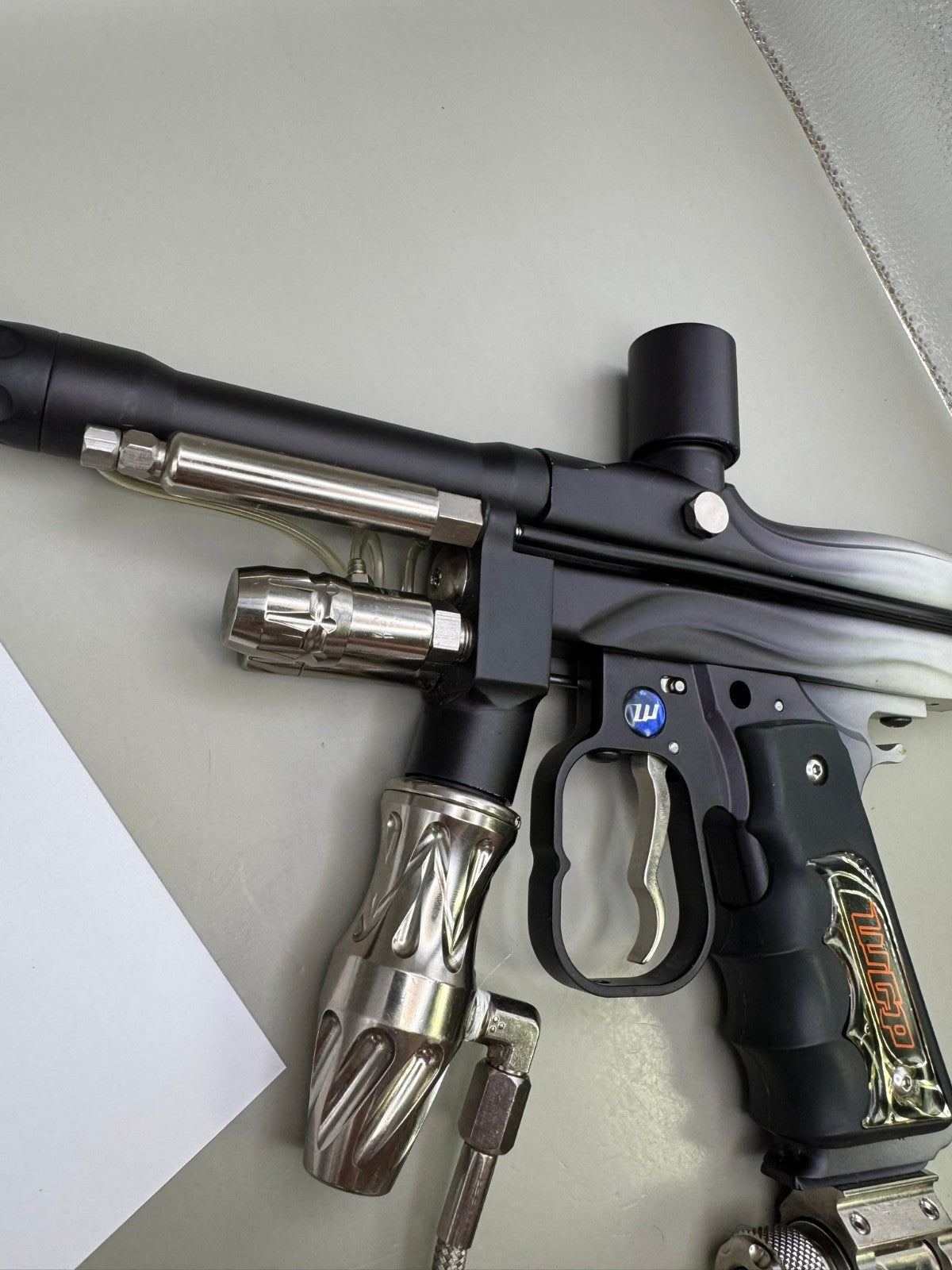 WGP Mini Oracle Autococker - Grey Fade - Paintball Marker Fully Working