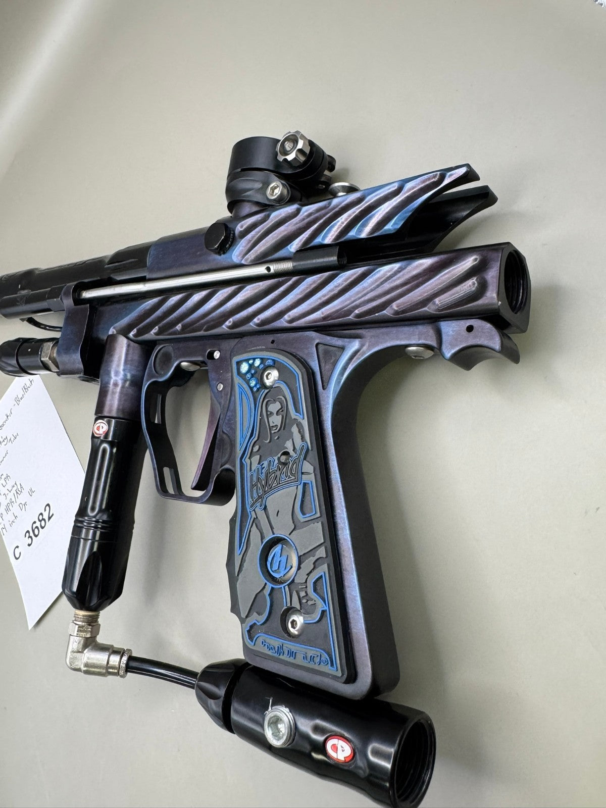 OB Paintball Mid Block Autococker - Blue/Black - Paintball Marker Fully Working