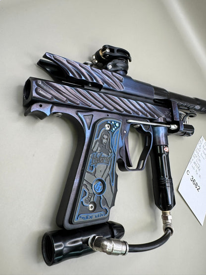 OB Paintball Mid Block Autococker - Blue/Black - Paintball Marker Fully Working
