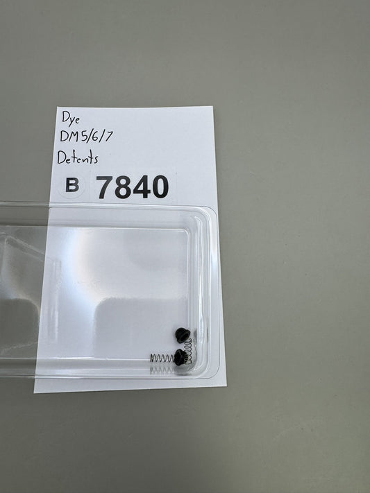 Dye DM5 DM6 DM7 Ball Detents Black