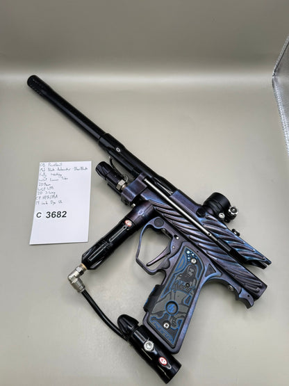 OB Paintball Mid Block Autococker - Blue/Black - Paintball Marker Fully Working