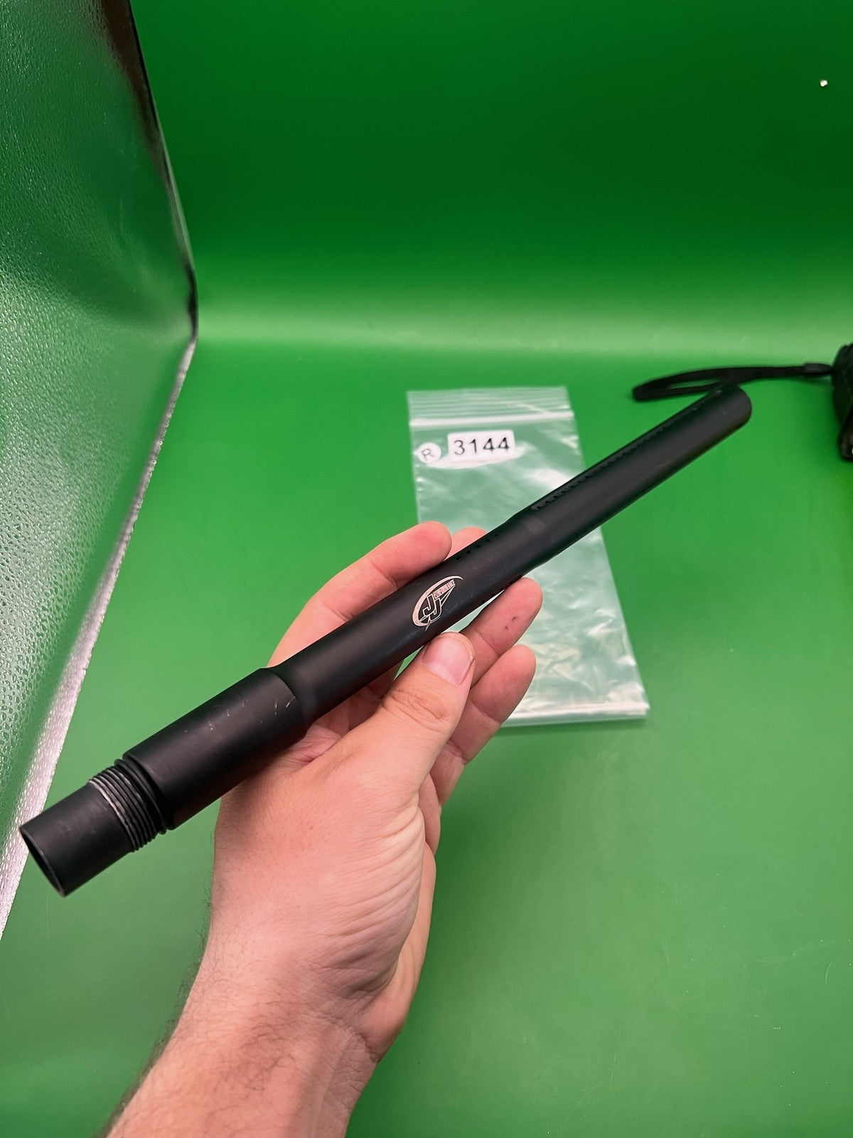 J&J 14in Barrel .688 Bore Autococker AC Thread Black Aluminum