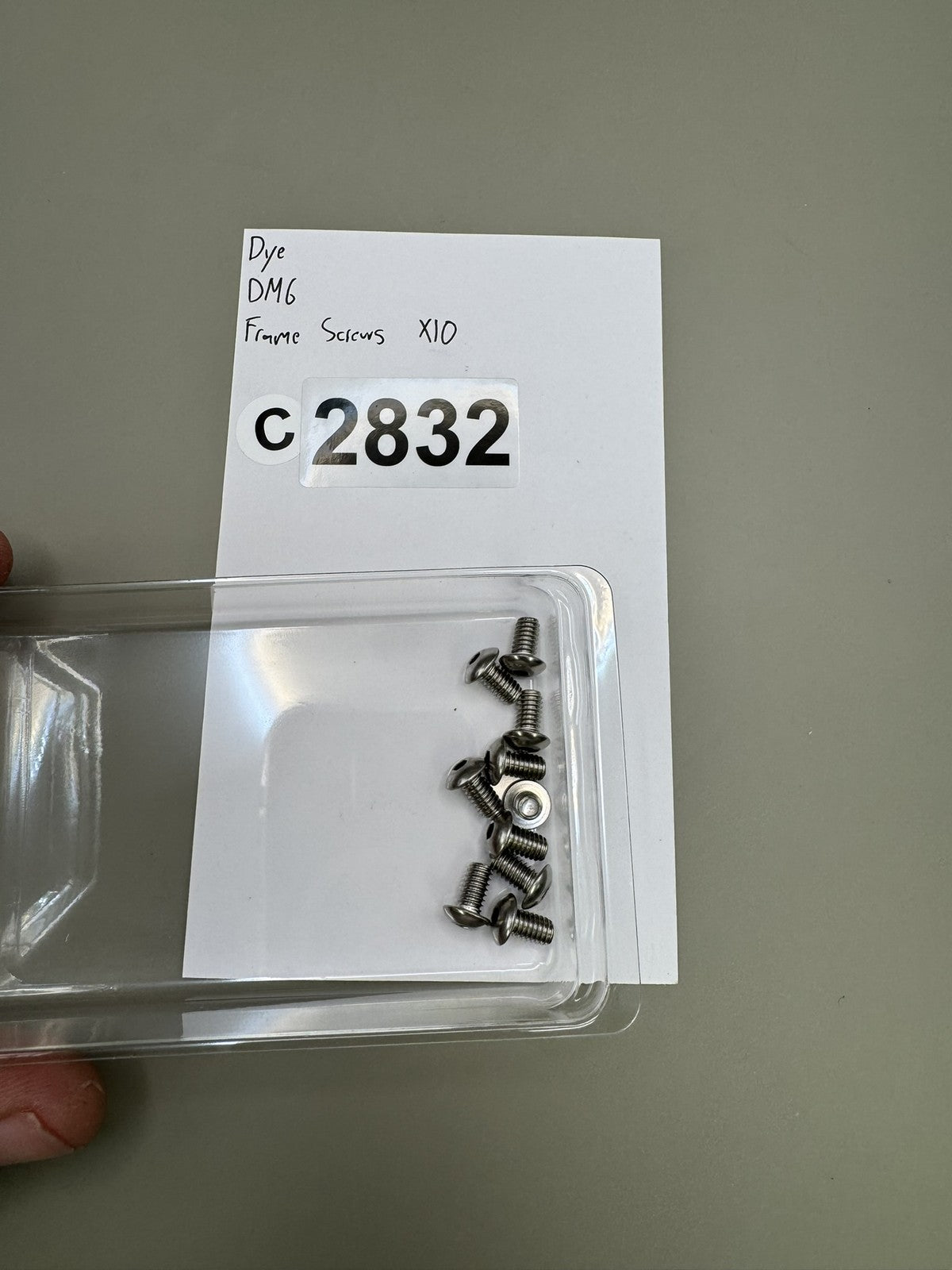 Dye DM6 Paintball Frame Screws X10