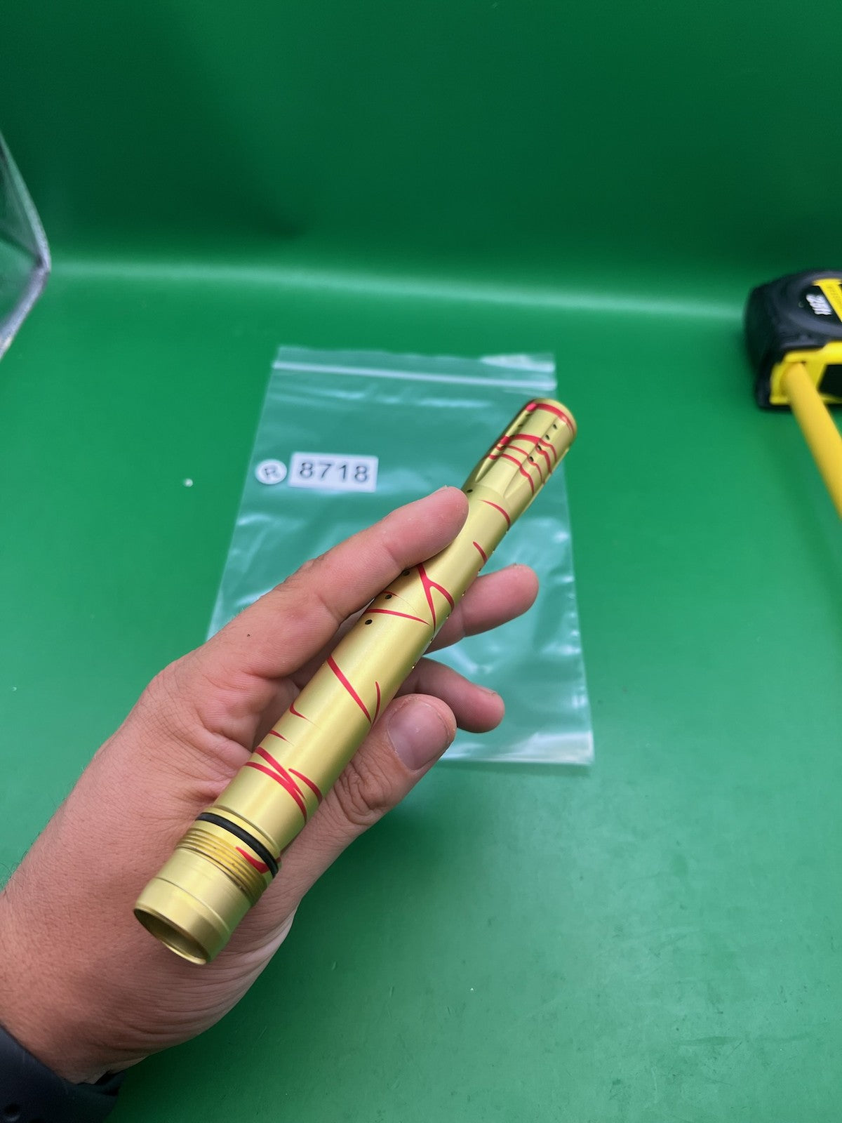 Dye Ultralite UL 14" Front Barrel Tip Gold Red Splash UL ULS GEO EGO LUXE