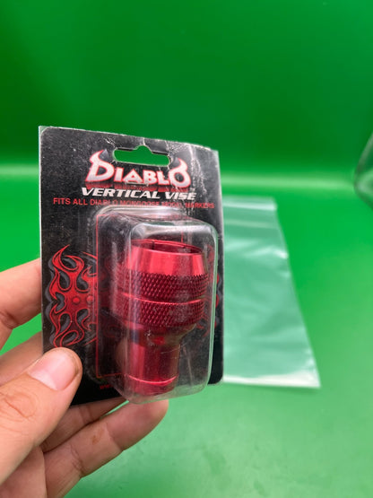 Diablo Paintball Icon Spyder Vertical Vise Clamping Feedneck Red Anodized