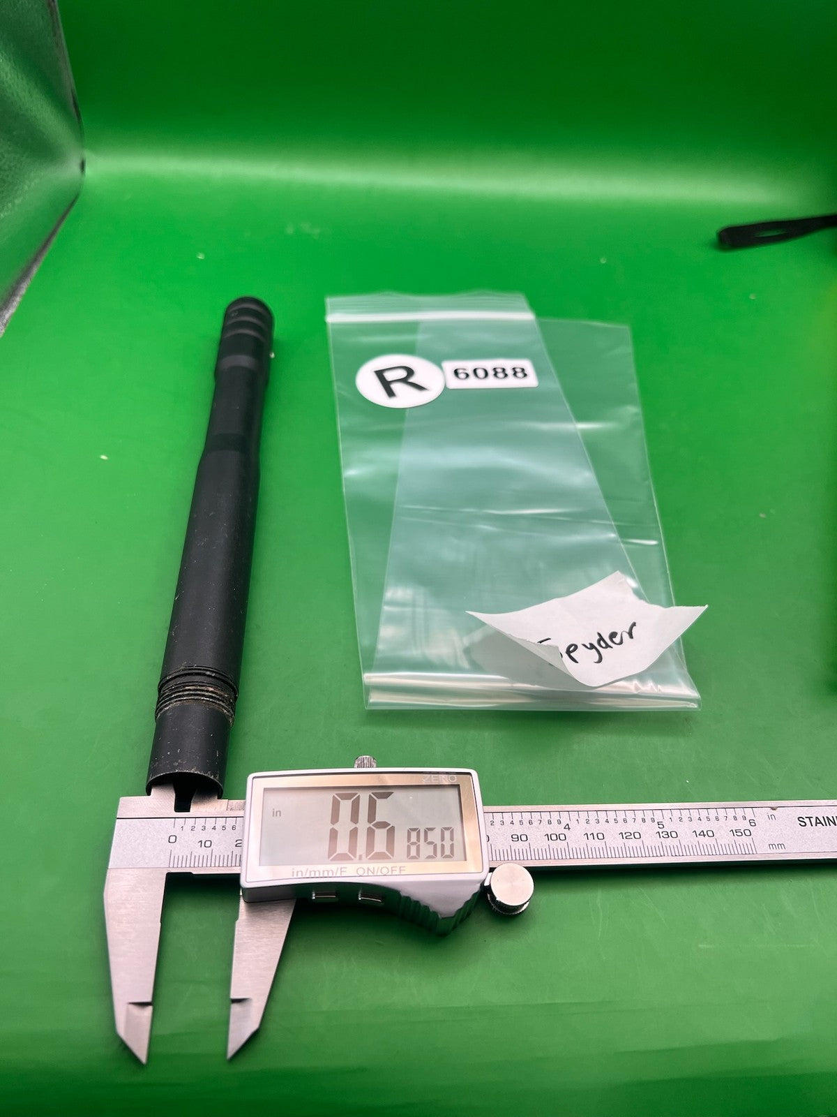 Need Thread - used paintball barrel - black
