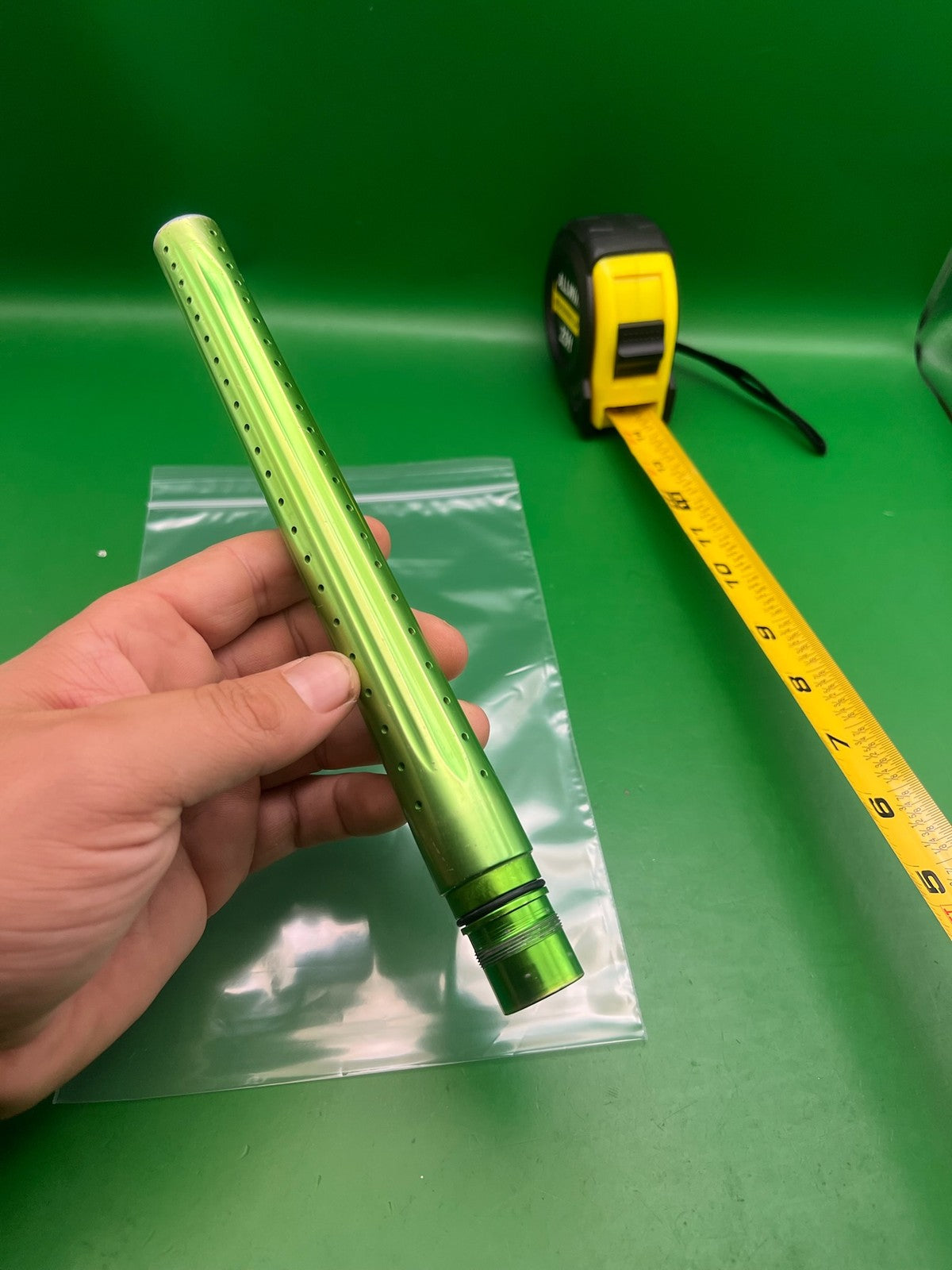Empire PB 12in Paintball Barrel AC Autococker Thread Anodized Green