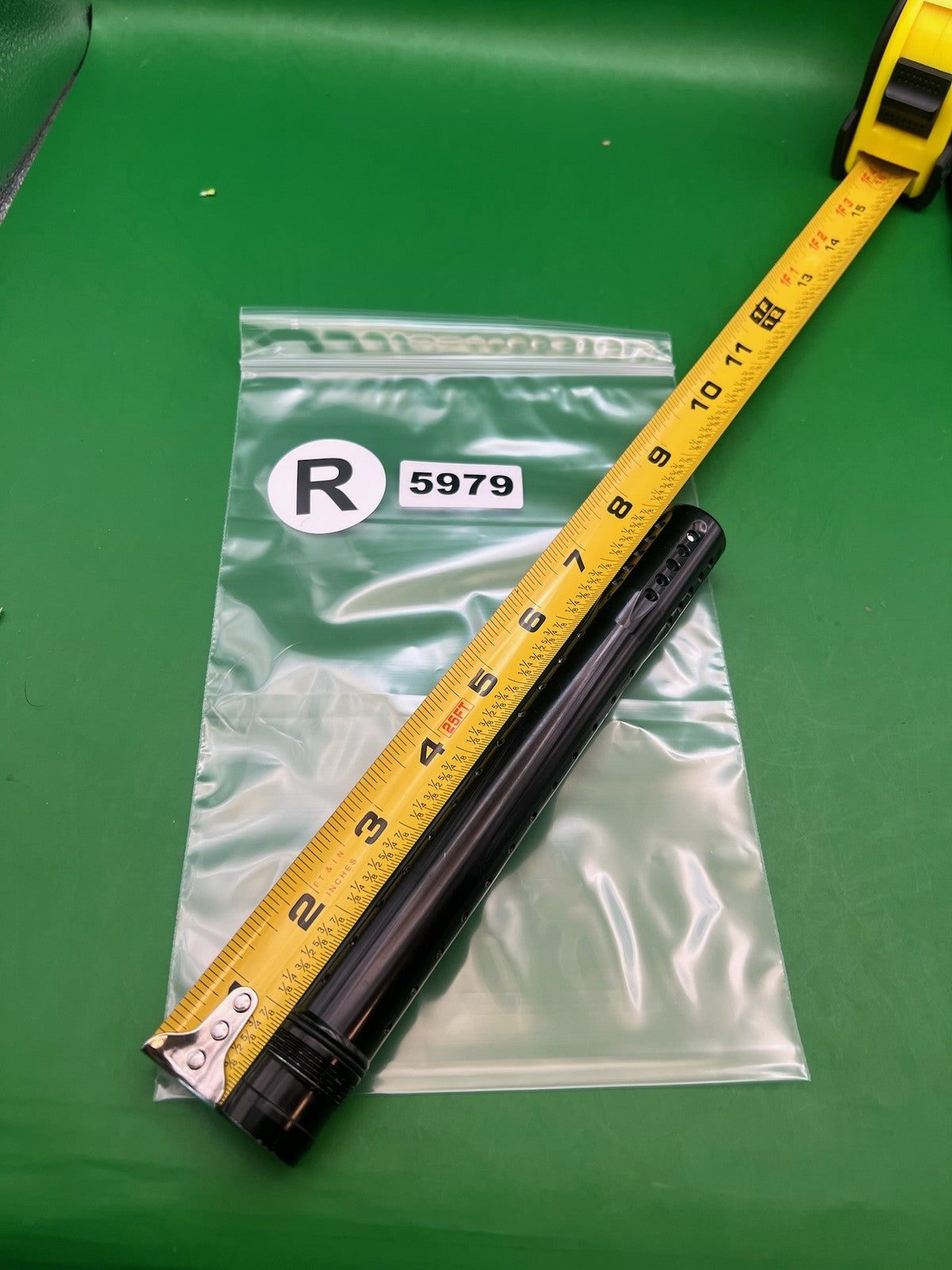 Dye UL Barrel Tip 14" Black Autococker - used paintball barrel tip - black