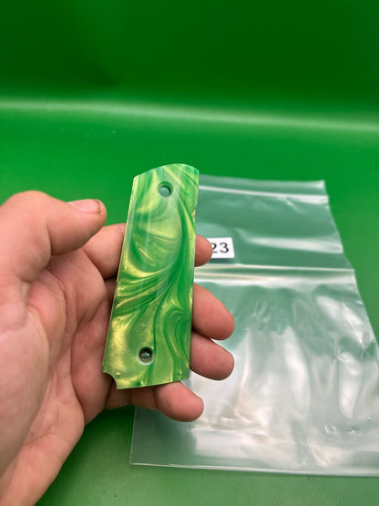 Vintage PB 1911/45 Style Grips- Green Cameo