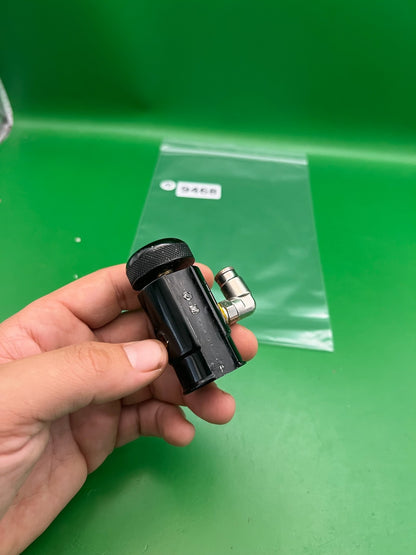 Custom Products CP ASA Black Gloss Knurled Knob 90-Degree Elbow