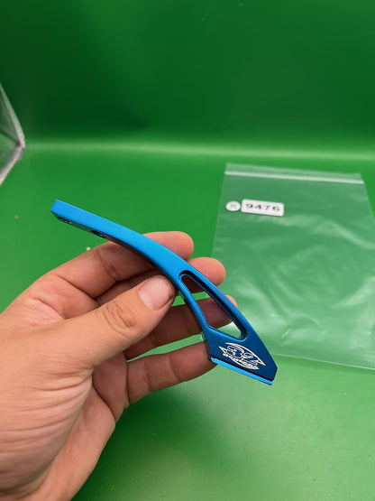 32 Degrees Drop Forward Blue Anodized Aluminum Bottomline CO2 HPA Cradle