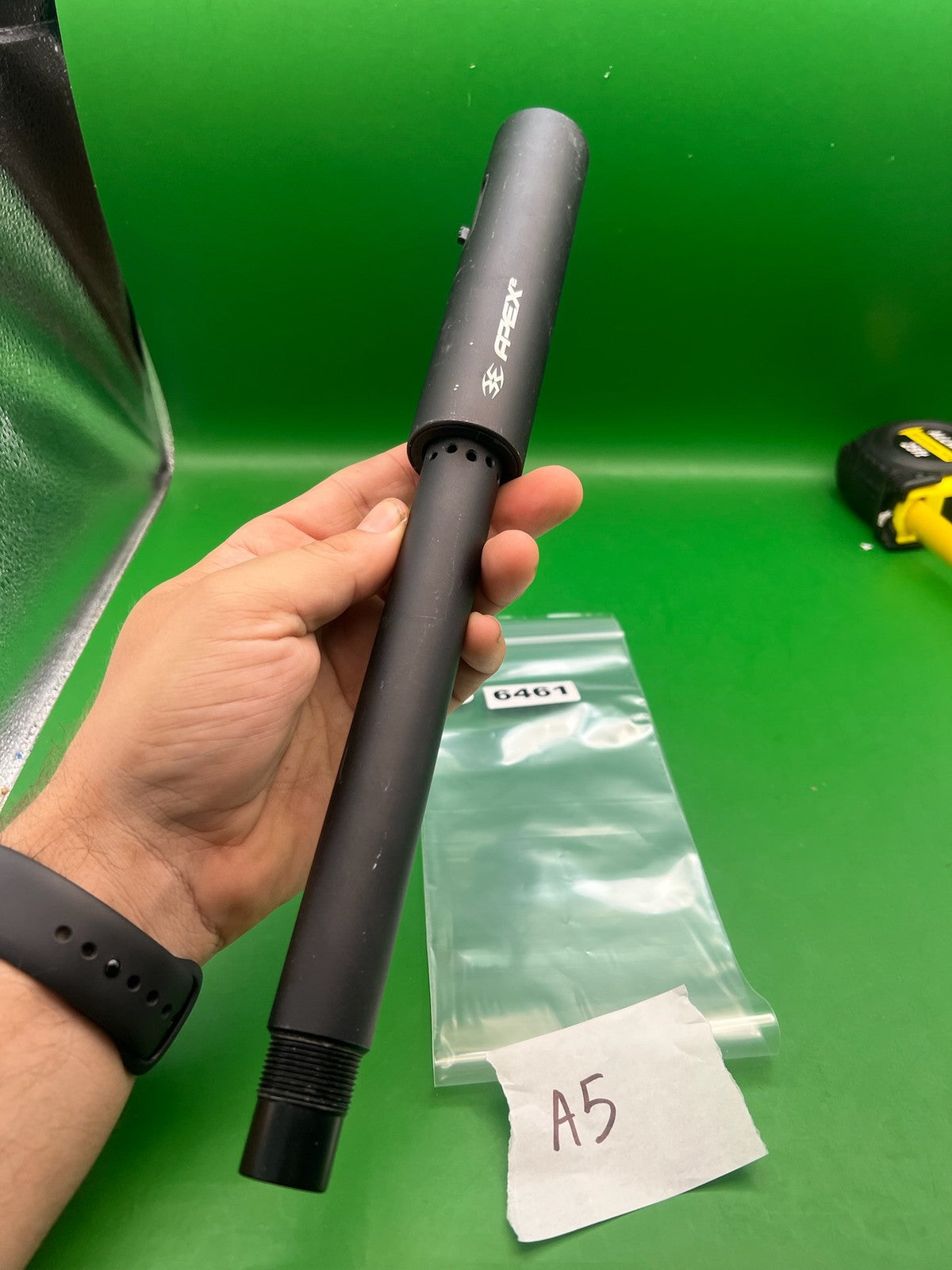 Tippmann A5 Apex2 Barrel Black 14" - used paintball barrel - black