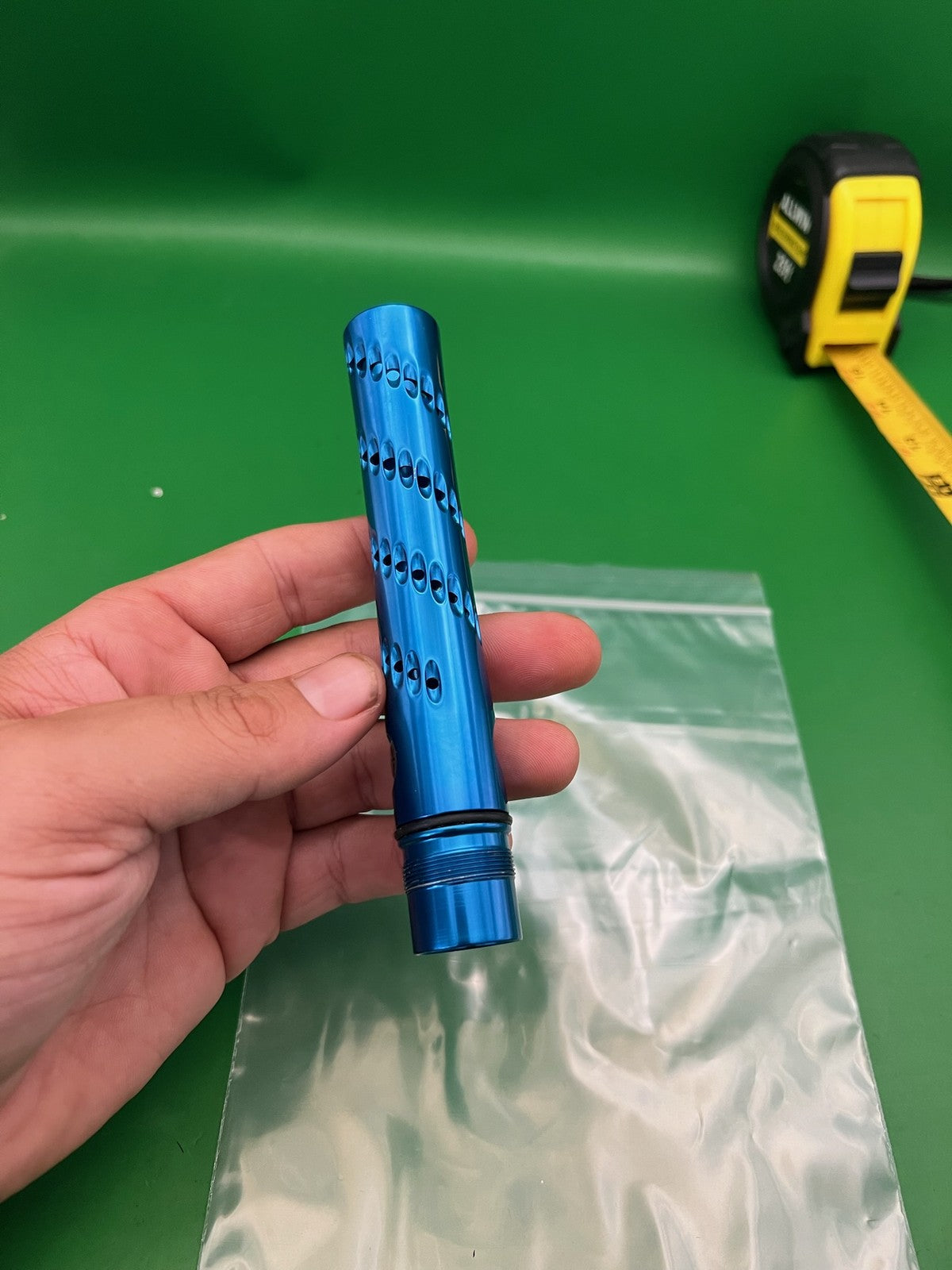 Smart Parts Freak Barrel Tip 12 Inch Blue Ported Teardrop Aluminum