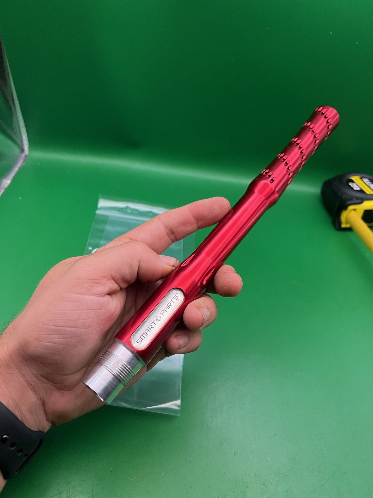Smart Parts Teardrop A5 Thread 12" Barrel Gloss Red Aluminum One Piece