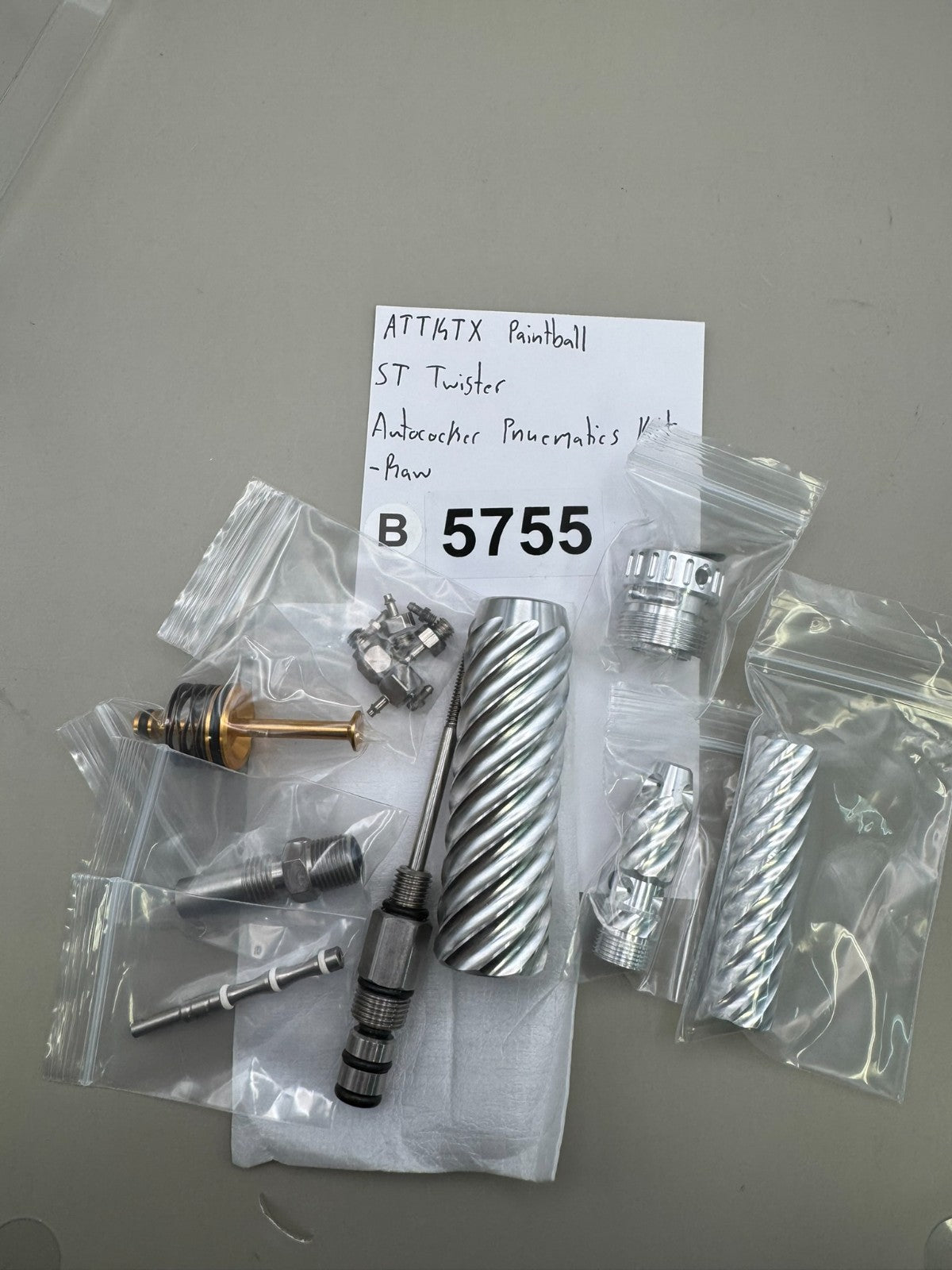 ATTKTX Paintball ST Twister Autococker Pneumatics Kit-Raw