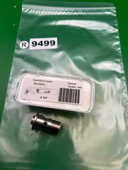 ShockTech Autococker LPC Front Block Banjo Bolt Screw Chrome 2K+ WGP