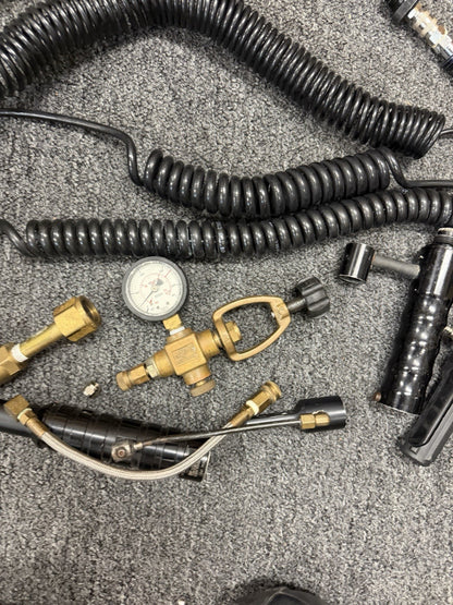 Lot Of Remote Lines And Regulators For Paintball Markers
