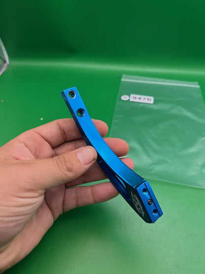 32 Degrees Drop Forward Blue Anodized Aluminum Bottomline CO2 HPA Cradle