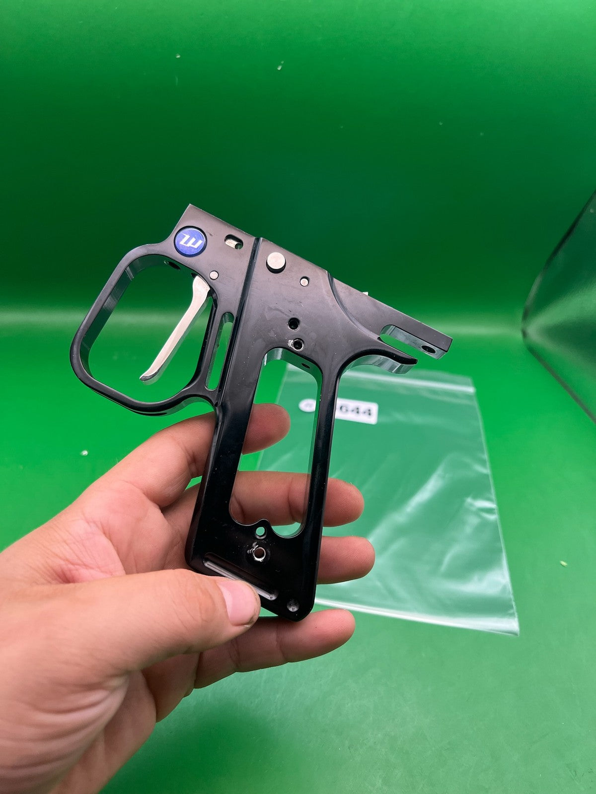 Autococker Hinge Frame - used paintball grip frame - black