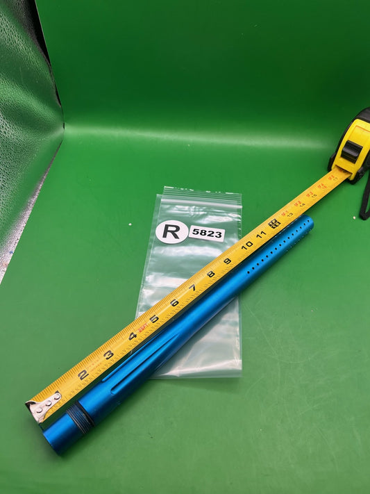 Stock Autococker Barrel 14" .689 Blue - used paintball barrel - blue anno