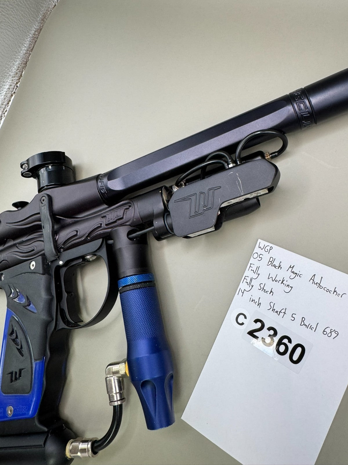 WGP 05 Black Magic Autococker - Paintball Marker Fully Working