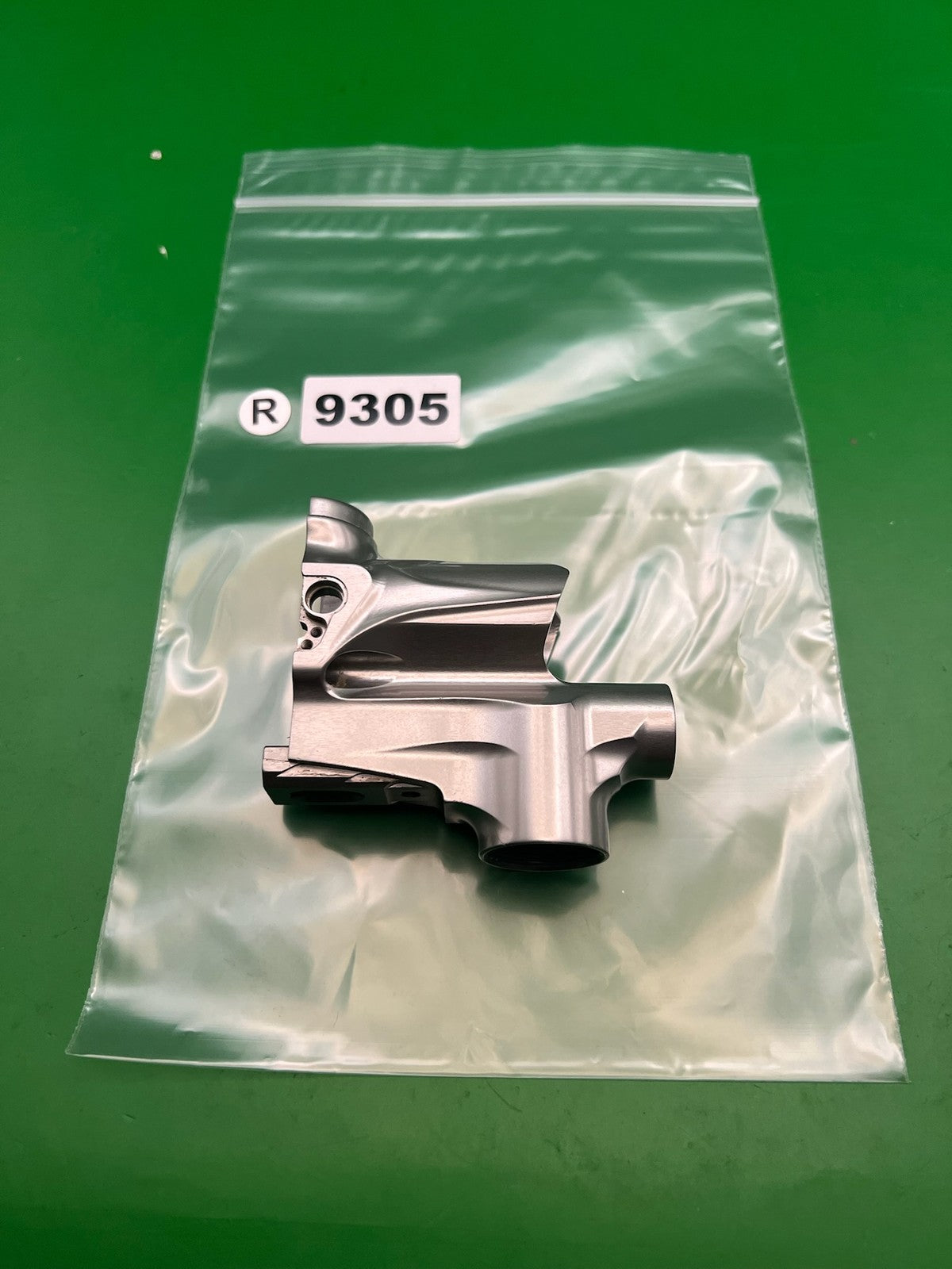 Bob Long G6R Front Half Body Silver Raw Aluminum Paintball Marker Part