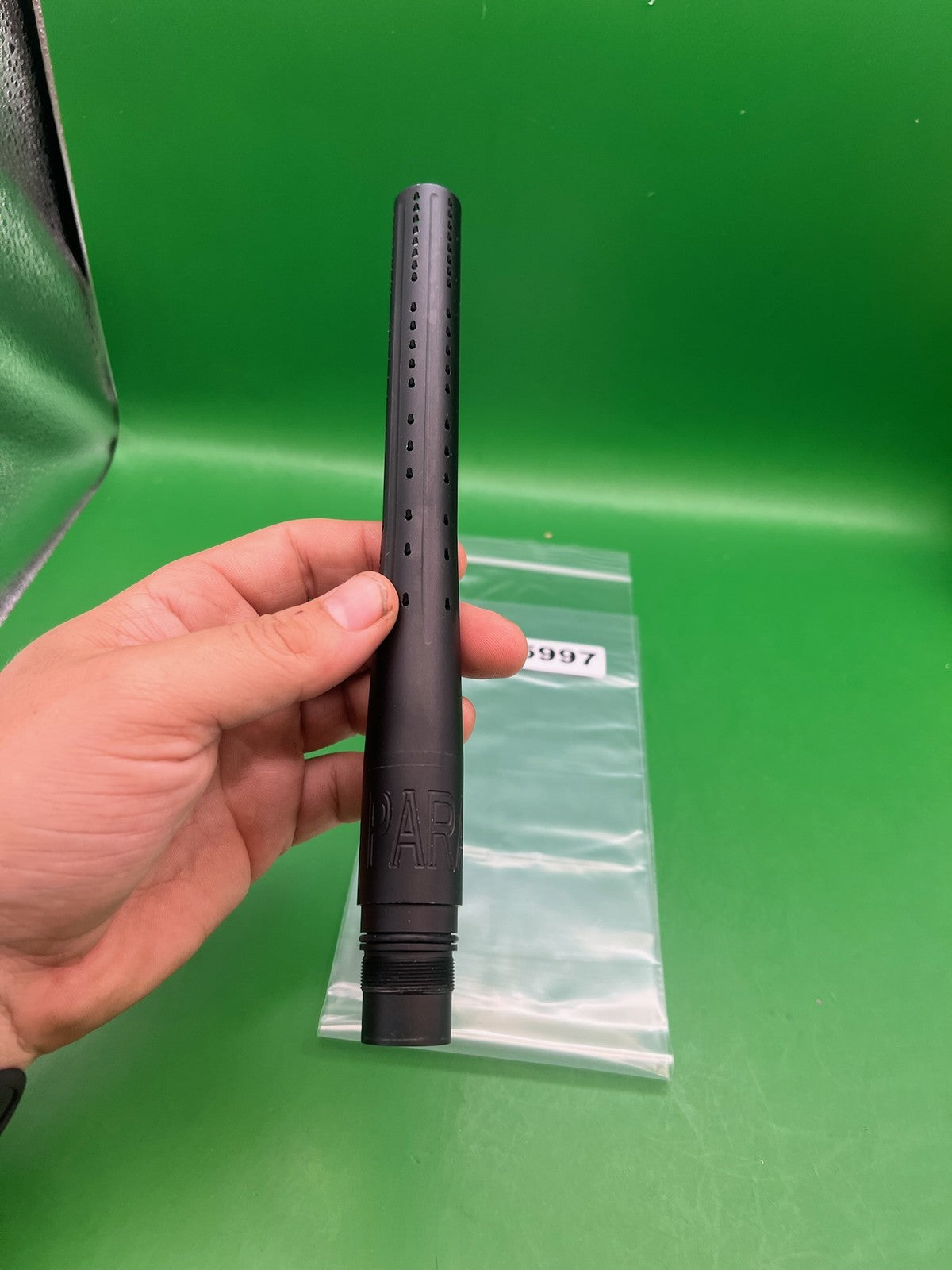 Parabolic Tip 14" Black - used paintball barrel tip - black