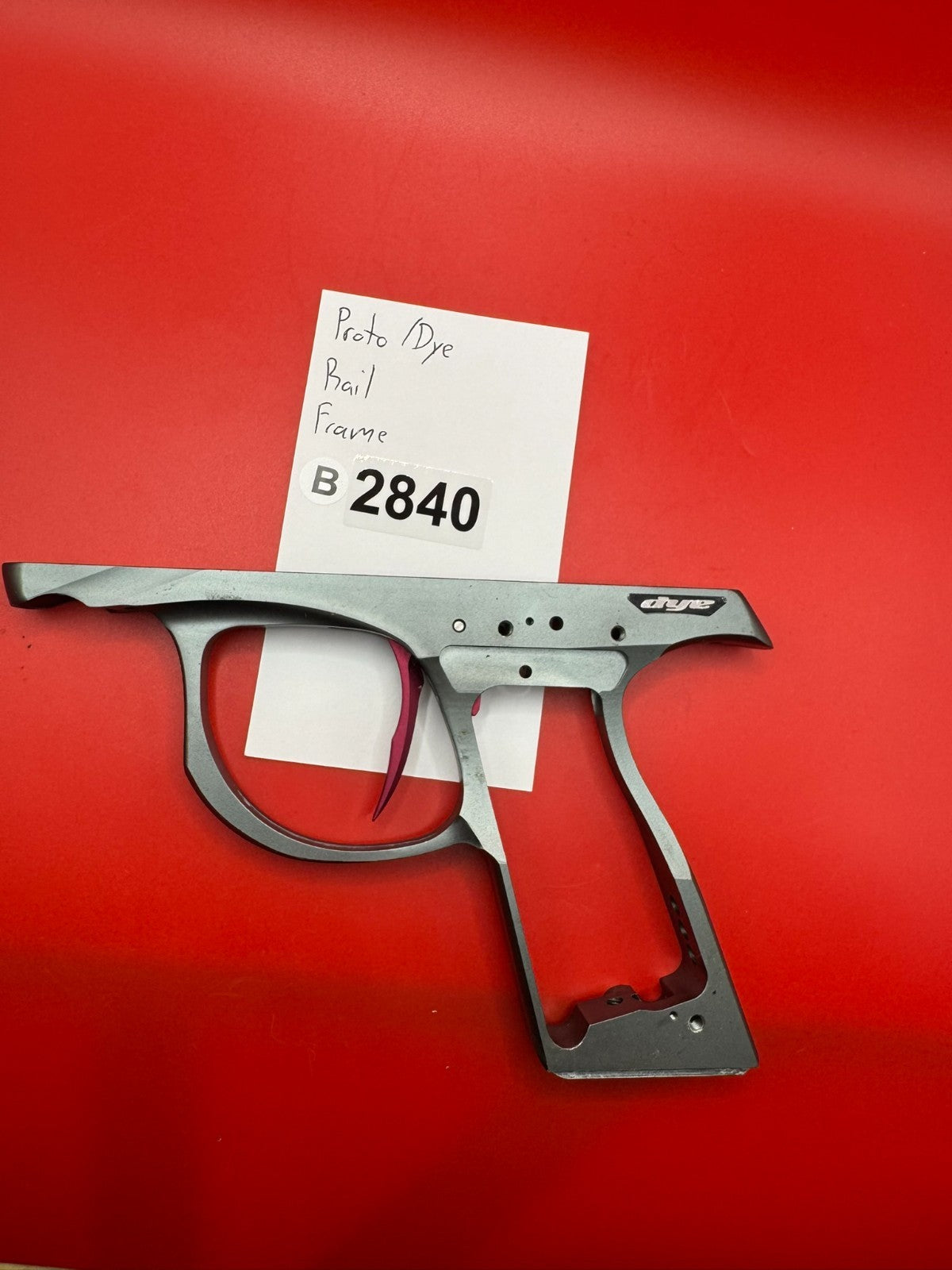 Proto/Dye Rail Paintball Marker Frame Silver