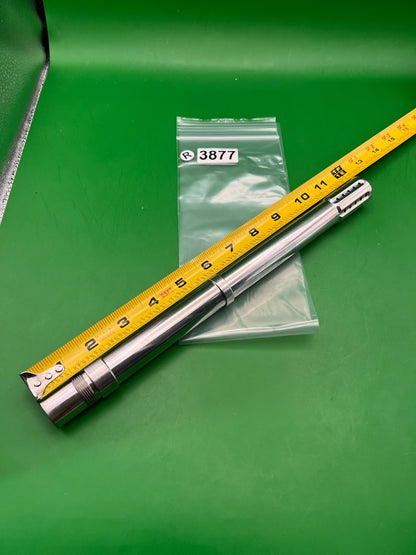 .688 Autococker Stainless Steel Paintball Barrel 1 - used paintball barrel - silver