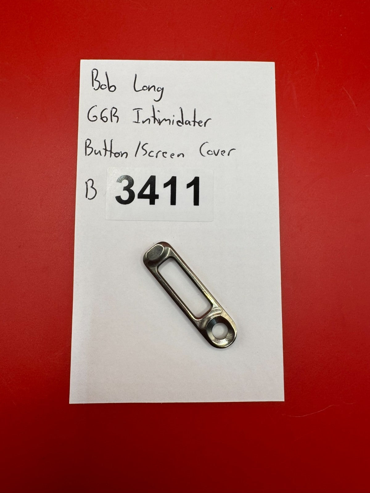 Bob Long G6R Intimidator Button/Screen Cover Silver