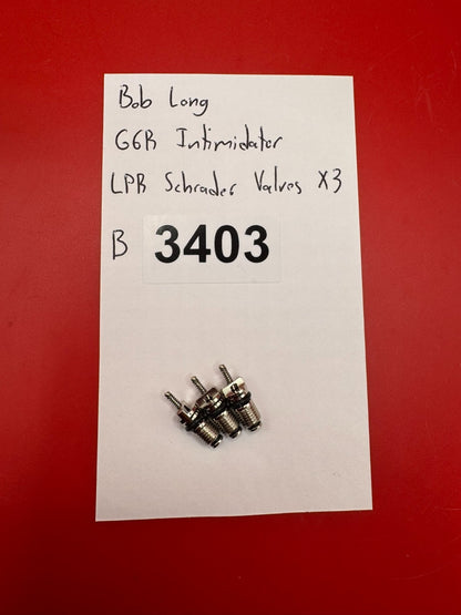 Bob Long G6R Intimidator LPR Schrader Valves x 3